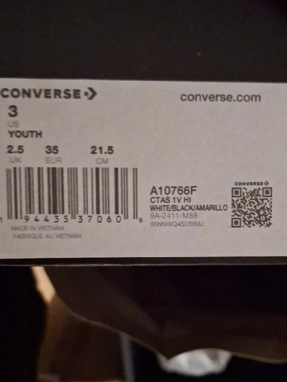 Kids Converse Construction High Top Size 3
